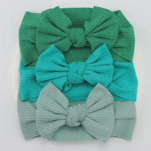 3Pcs/Lot Knit Baby Headband Bow Set