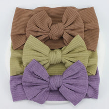 Load image into Gallery viewer, 3Pcs/Lot Knit Baby Headband Bow Set
