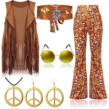 Load image into Gallery viewer, Halloween Hippie Disco 60s 70s Cosplay Costume for Women
