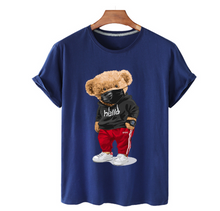 Load image into Gallery viewer, Bear Print Men&#39;s Cotton T Shirt
