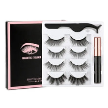 Load image into Gallery viewer, Magnetic Eyelashes Set with Waterproof Eyeliner and Tweezer
