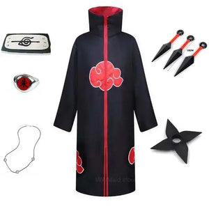 Kid's Akatsuki Halloween Cloak Cosplay Costume