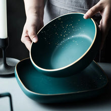 Load image into Gallery viewer, Retro Green Nordic Ceramic Tableware Set
