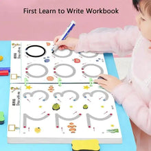 Load image into Gallery viewer, Kids Educational Dry Erase Drawing Book
