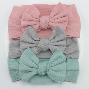 3Pcs/Lot Knit Baby Headband Bow Set