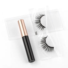 Load image into Gallery viewer, Magnetic Eyelashes Set with Waterproof Eyeliner and Tweezer
