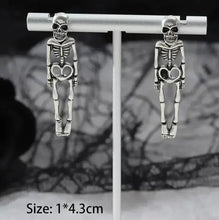 Load image into Gallery viewer, Skeleton Halloween Earrings
