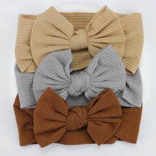 Load image into Gallery viewer, 3Pcs/Lot Knit Baby Headband Bow Set
