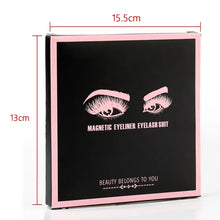 Load image into Gallery viewer, Magnetic Eyelashes Set with Waterproof Eyeliner and Tweezer
