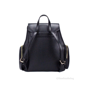 Michael Kors Medium Black Chain Backpack