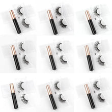 Load image into Gallery viewer, Magnetic Eyelashes Set with Waterproof Eyeliner and Tweezer
