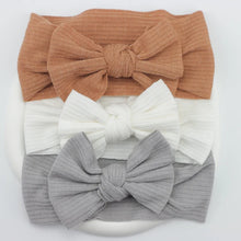 Load image into Gallery viewer, 3Pcs/Lot Knit Baby Headband Bow Set
