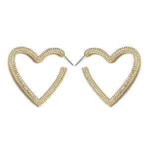 Open Heart Earrings