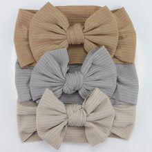 Load image into Gallery viewer, 3Pcs/Lot Knit Baby Headband Bow Set
