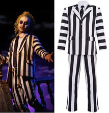 Load image into Gallery viewer, Ultimate Beetlejuice Cosplay Costume – Channel Your Inner Michael Keaton!
