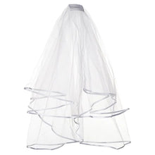 Load image into Gallery viewer, Halloween White Lace Bridal Veils with Comb
