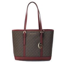 Load image into Gallery viewer, Michael Kors Dark Cherry Shoulder Tote
