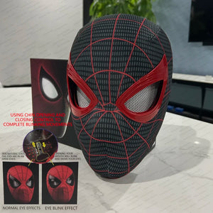 Halloween Spider-Man Cosplay Moving Eyes Mask