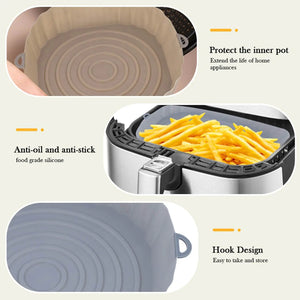 Reusable Silicone Air Fryer Basket Set