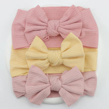 Load image into Gallery viewer, 3Pcs/Lot Knit Baby Headband Bow Set
