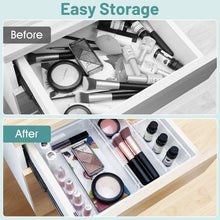 Load image into Gallery viewer, 25 Pieces Clear Plastic Drawer Organizer Set
