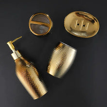 Load image into Gallery viewer, Golden Ceramic 4-Piece Bathroom Set
