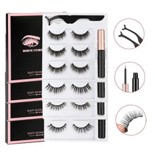 Load image into Gallery viewer, Magnetic Eyelashes Set with Waterproof Eyeliner and Tweezer
