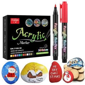 Acrylic Paint Pens with 36 Colors