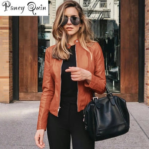 Faux Leather PU Jacket