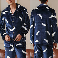 Load image into Gallery viewer, Men&#39;s Coral Fleece Sleepwear Pajamas
