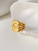 Load image into Gallery viewer, Gold Plated Magic Book Ring
