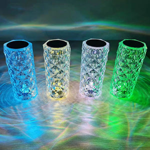 LED Crystal Table Lamp Projector