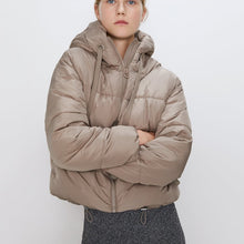 Load image into Gallery viewer, Cotton Padded Jacket Winter Hooded Parkas Women Casual Puffer Jacket
