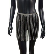 Load image into Gallery viewer, Long Diamond Tassel Mini Skirts
