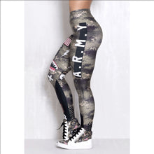 Load image into Gallery viewer, Armed Forces Print Leggings
