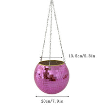 Load image into Gallery viewer, Disco Ball Flower Hanging Vase
