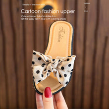 Load image into Gallery viewer, Kid&#39;s Bow Tie Flip Flops
