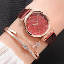 Load image into Gallery viewer, Luxury Magnetic Quartz Bracelet Watch Set
