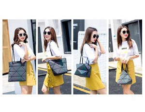 Luminous Geometric Ladies Tote Handbag