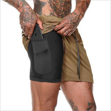 Load image into Gallery viewer, Men&#39;s 2-in-1 running shorts
