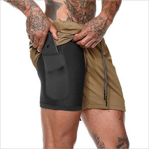 Men's 2-in-1 running shorts