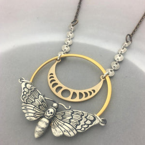 Luna Moth Necklace