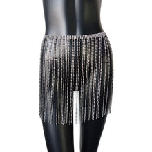 Load image into Gallery viewer, Long Diamond Tassel Mini Skirts
