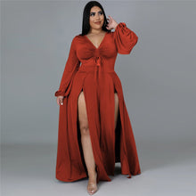 Load image into Gallery viewer, Plus Size Women&#39;s Long Sleeve Dress
