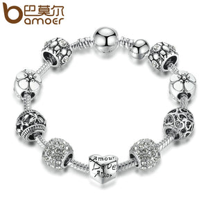 Antique Silver Charm Bracelet