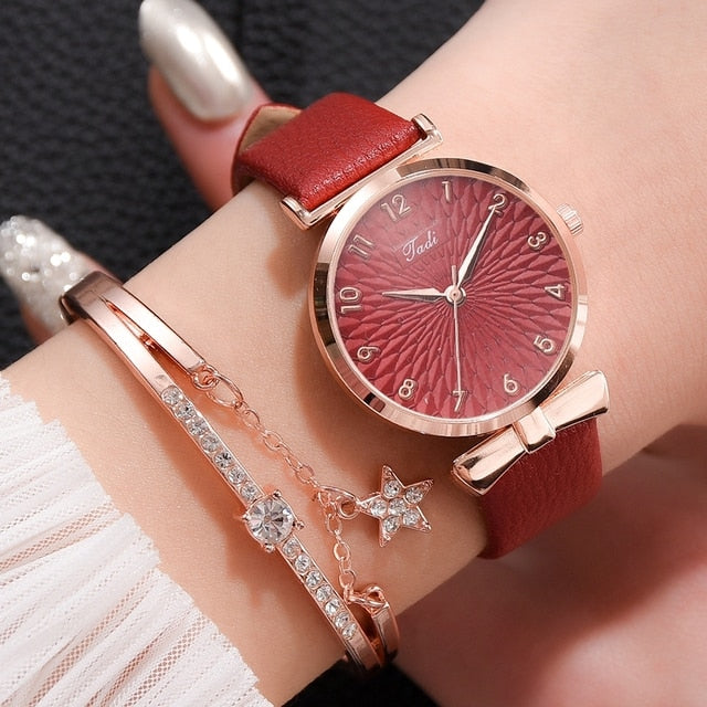 Luxury Magnetic Quartz Bracelet Watch Set