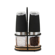 Load image into Gallery viewer, Electric Salt &amp; Pepper Mill Stainless Steel Set
