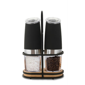 Electric Salt & Pepper Mill Stainless Steel Set