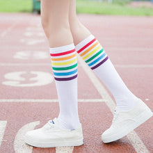 Load image into Gallery viewer, Rainbow Long Socks
