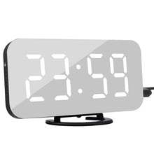 Load image into Gallery viewer, Digital LED Display Alarm Clock with 2 USB Output Ports
